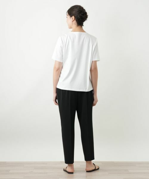 Leilian PLUS HOUSE / レリアンプラスハウス Tシャツ | 花柄クルーネックカットソー | 詳細3