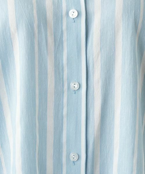 Leilian PLUS HOUSE / レリアンプラスハウス シャツ・ブラウス | ストライプ七分袖ブラウス | 詳細12