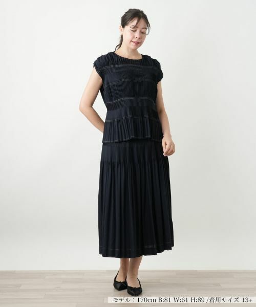 Leilian PLUS HOUSE / レリアンプラスハウス セットアップ | ブラウススカートスーツ | 詳細1