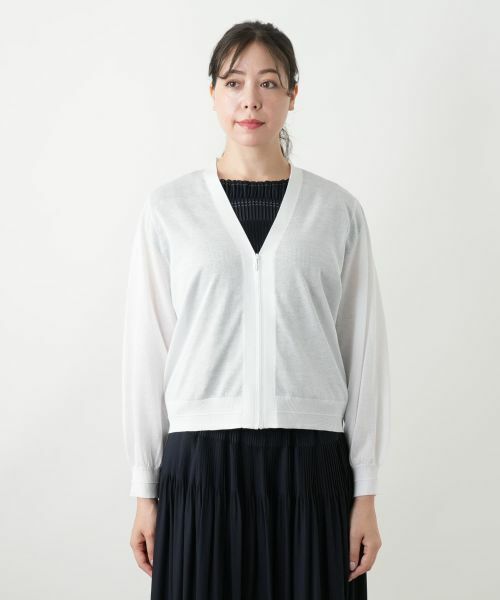 Leilian PLUS HOUSE / レリアンプラスハウス カーディガン・ボレロ | Vネックカーディガン | 詳細7