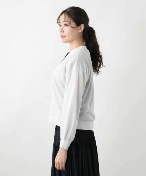 Leilian PLUS HOUSE / レリアンプラスハウス カーディガン・ボレロ | Vネックカーディガン | 詳細8