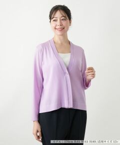 Leilian PLUS HOUSE / レリアンプラスハウス カーディガン・ボレロ | Vネックカーディガン