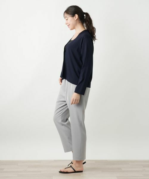 Leilian PLUS HOUSE / レリアンプラスハウス カーディガン・ボレロ | Vネックカーディガン | 詳細2