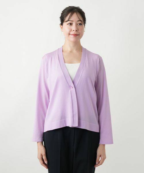 Leilian PLUS HOUSE / レリアンプラスハウス カーディガン・ボレロ | Vネックカーディガン | 詳細7