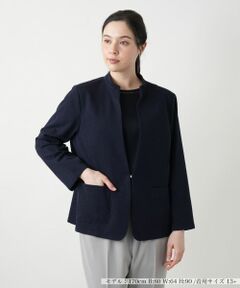 Leilian PLUS HOUSE / レリアンプラスハウス テーラードジャケット | スタンドカラージャケット