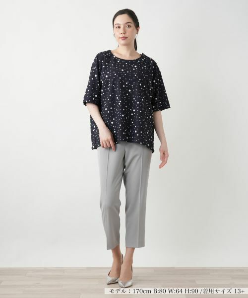 Leilian PLUS HOUSE / レリアンプラスハウス シャツ・ブラウス | ドットブラウス | 詳細1