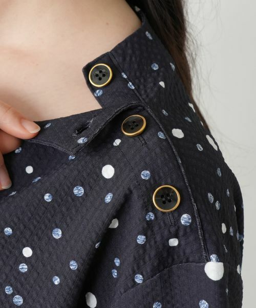 Leilian PLUS HOUSE / レリアンプラスハウス シャツ・ブラウス | ドットブラウス | 詳細11