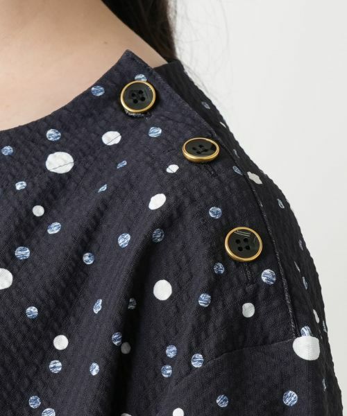 Leilian PLUS HOUSE / レリアンプラスハウス シャツ・ブラウス | ドットブラウス | 詳細12