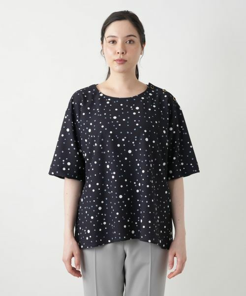 Leilian PLUS HOUSE / レリアンプラスハウス シャツ・ブラウス | ドットブラウス | 詳細4