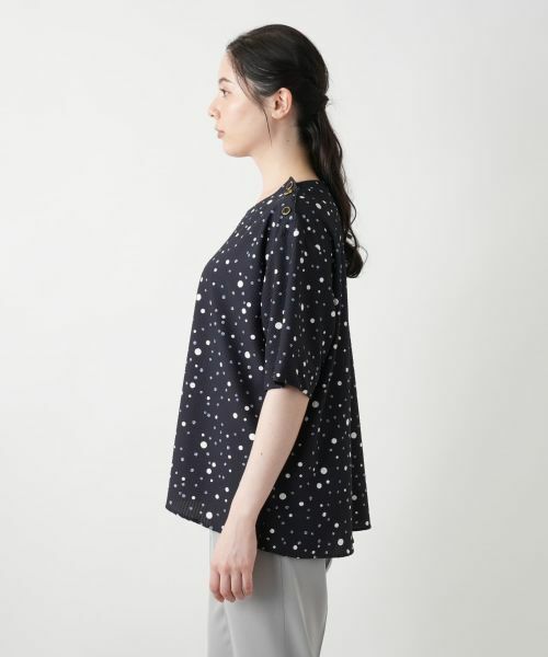 Leilian PLUS HOUSE / レリアンプラスハウス シャツ・ブラウス | ドットブラウス | 詳細5