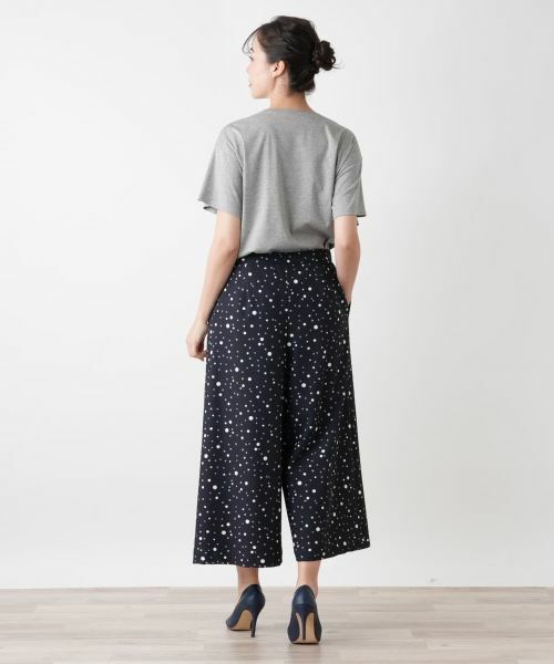 Leilian PLUS HOUSE / レリアンプラスハウス その他パンツ | ドットワイドパンツ | 詳細3