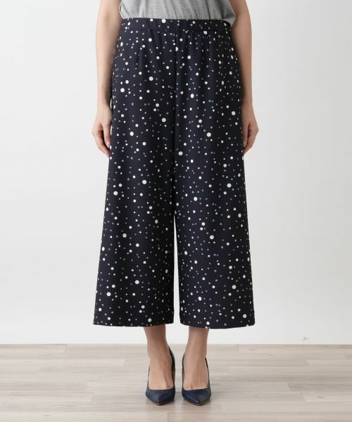 Leilian PLUS HOUSE / レリアンプラスハウス その他パンツ | ドットワイドパンツ | 詳細4