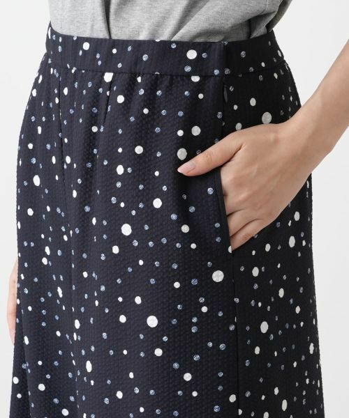 Leilian PLUS HOUSE / レリアンプラスハウス その他パンツ | ドットワイドパンツ | 詳細8