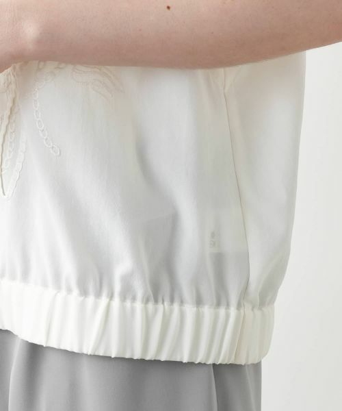 Leilian PLUS HOUSE / レリアンプラスハウス テーラードジャケット | 刺繍ジップベスト【Leilian WHITE LABEL】 | 詳細13