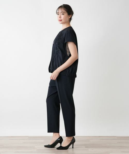 Leilian PLUS HOUSE / レリアンプラスハウス テーラードジャケット | 刺繍ジップベスト【Leilian WHITE LABEL】 | 詳細2