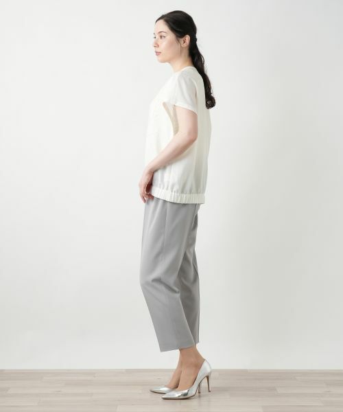 Leilian PLUS HOUSE / レリアンプラスハウス テーラードジャケット | 刺繍ジップベスト【Leilian WHITE LABEL】 | 詳細5