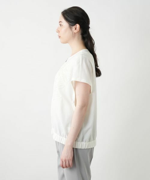 Leilian PLUS HOUSE / レリアンプラスハウス テーラードジャケット | 刺繍ジップベスト【Leilian WHITE LABEL】 | 詳細8