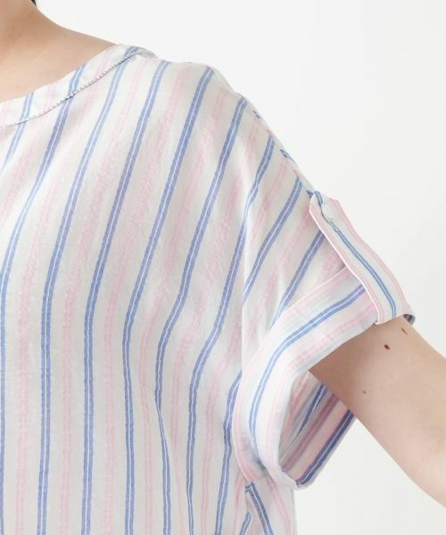 Leilian PLUS HOUSE / レリアンプラスハウス シャツ・ブラウス | マルチストライプブラウス【Leilian WHITE LABEL】 | 詳細12