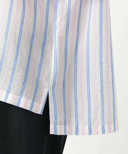 Leilian PLUS HOUSE / レリアンプラスハウス シャツ・ブラウス | マルチストライプブラウス【Leilian WHITE LABEL】 | 詳細14