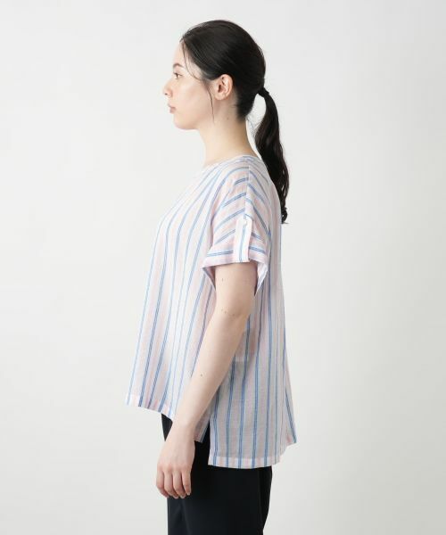 Leilian PLUS HOUSE / レリアンプラスハウス シャツ・ブラウス | マルチストライプブラウス【Leilian WHITE LABEL】 | 詳細8