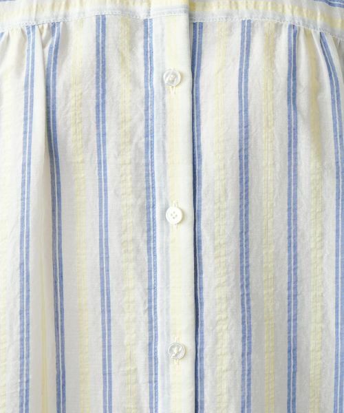 Leilian PLUS HOUSE / レリアンプラスハウス シャツ・ブラウス | ストライプバンドカラーブラウス【Leilian WHITE LABEL】 | 詳細15