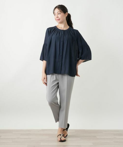 Leilian PLUS HOUSE / レリアンプラスハウス シャツ・ブラウス | フレアブラウス【Leilian WHITE LABEL】 | 詳細1