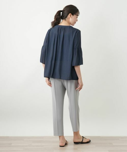 Leilian PLUS HOUSE / レリアンプラスハウス シャツ・ブラウス | フレアブラウス【Leilian WHITE LABEL】 | 詳細3