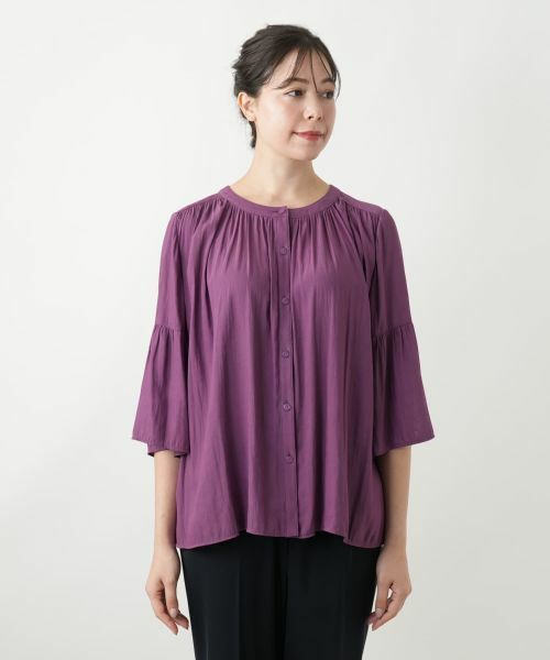 Leilian PLUS HOUSE / レリアンプラスハウス シャツ・ブラウス | フレアブラウス【Leilian WHITE LABEL】 | 詳細7