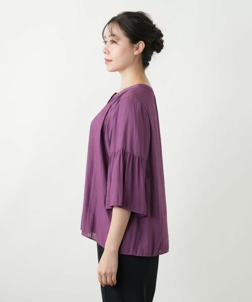 Leilian PLUS HOUSE / レリアンプラスハウス シャツ・ブラウス | フレアブラウス【Leilian WHITE LABEL】 | 詳細8