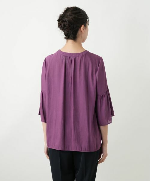 Leilian PLUS HOUSE / レリアンプラスハウス シャツ・ブラウス | フレアブラウス【Leilian WHITE LABEL】 | 詳細9