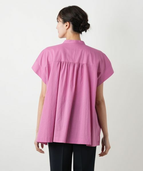 Leilian PLUS HOUSE / レリアンプラスハウス シャツ・ブラウス | 【店舗人気】スタンドカラーギャザーブラウスLeilian WHITE LABEL】 | 詳細12