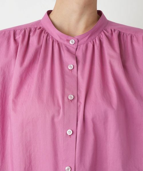 Leilian PLUS HOUSE / レリアンプラスハウス シャツ・ブラウス | 【店舗人気】スタンドカラーギャザーブラウスLeilian WHITE LABEL】 | 詳細13