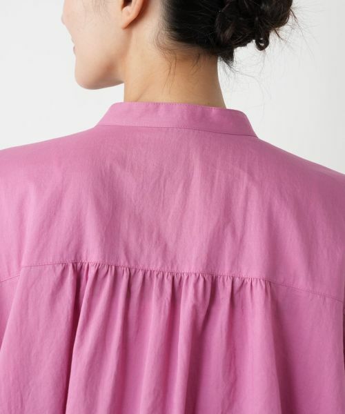 Leilian PLUS HOUSE / レリアンプラスハウス シャツ・ブラウス | 【店舗人気】スタンドカラーギャザーブラウスLeilian WHITE LABEL】 | 詳細14