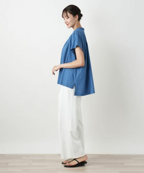 Leilian PLUS HOUSE / レリアンプラスハウス シャツ・ブラウス | 【店舗人気】スタンドカラーギャザーブラウスLeilian WHITE LABEL】 | 詳細2