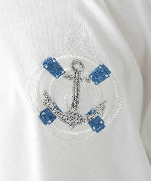 Leilian PLUS HOUSE / レリアンプラスハウス カットソー | 刺繍クルーネックカットソー【Leilian WHITE LABEL】 | 詳細11