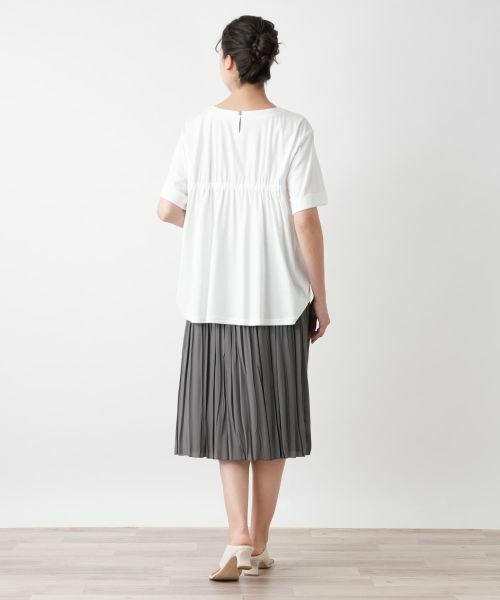 Leilian PLUS HOUSE / レリアンプラスハウス カットソー | 刺繍クルーネックカットソー【Leilian WHITE LABEL】 | 詳細3