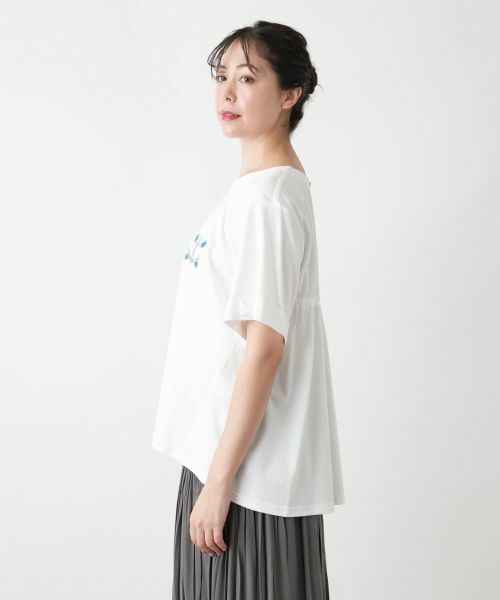 Leilian PLUS HOUSE / レリアンプラスハウス カットソー | 刺繍クルーネックカットソー【Leilian WHITE LABEL】 | 詳細5