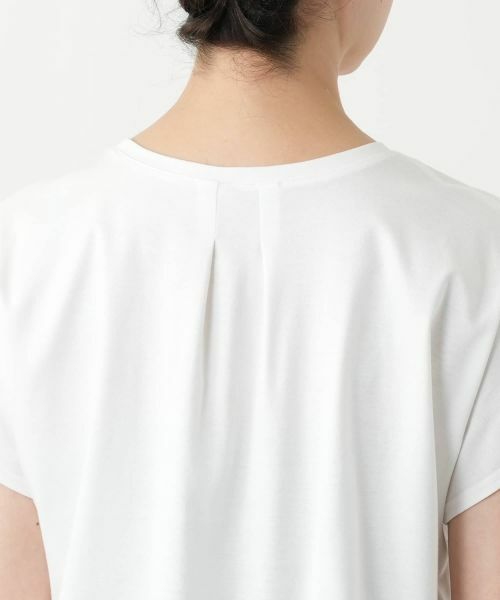 Leilian PLUS HOUSE / レリアンプラスハウス Tシャツ | 刺繍フレンチスリーブカットソー【Leilian WHITE LABEL】 | 詳細12