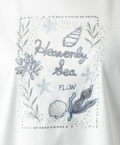 Leilian PLUS HOUSE / レリアンプラスハウス Tシャツ | 刺繍フレンチスリーブカットソー【Leilian WHITE LABEL】 | 詳細15