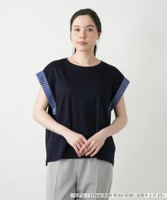 セール】 フラワー柄カットソー【Leilian WHITE LABEL