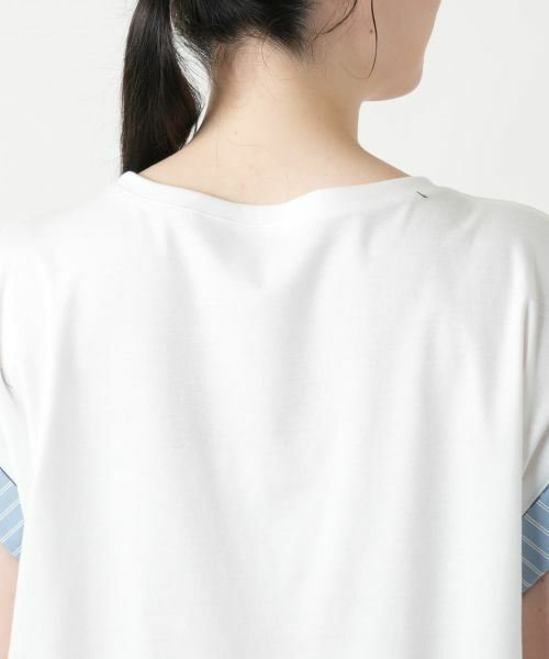 Leilian PLUS HOUSE / レリアンプラスハウス カットソー | ストライプ切替カットソー【Leilian WHITE LABEL】 | 詳細11