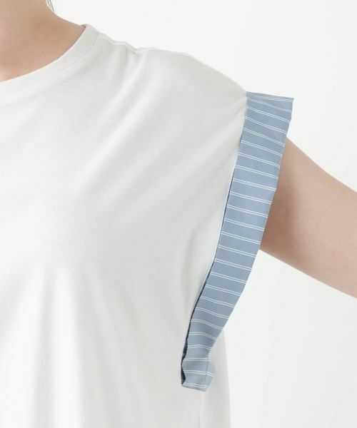 Leilian PLUS HOUSE / レリアンプラスハウス カットソー | ストライプ切替カットソー【Leilian WHITE LABEL】 | 詳細12