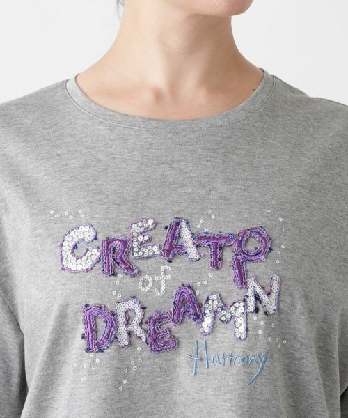 Leilian PLUS HOUSE / レリアンプラスハウス Tシャツ | 刺繍ロゴTシャツ【Leilian WHITE LABEL】 | 詳細10