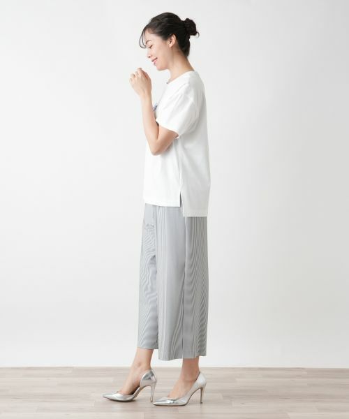 Leilian PLUS HOUSE / レリアンプラスハウス Tシャツ | 刺繍ロゴTシャツ【Leilian WHITE LABEL】 | 詳細2