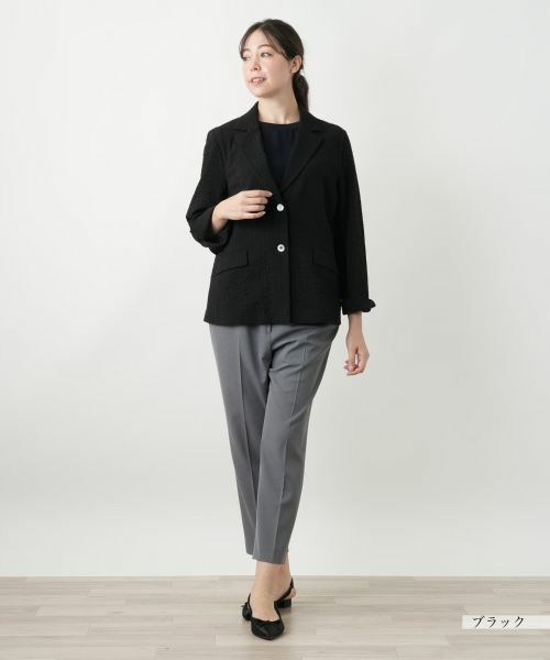 Leilian PLUS HOUSE / レリアンプラスハウス テーラードジャケット | ノッチドラペルジャケット【Leilian WHITE LABEL】 | 詳細1