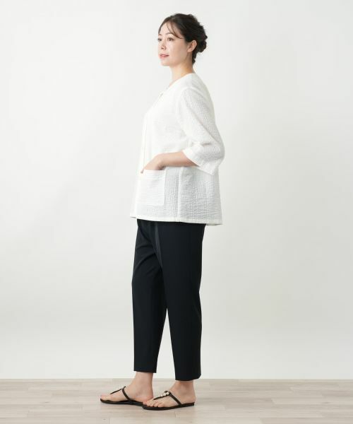 Leilian PLUS HOUSE / レリアンプラスハウス テーラードジャケット | ノーカラージャケット【Leilian WHITE LABEL】 | 詳細2