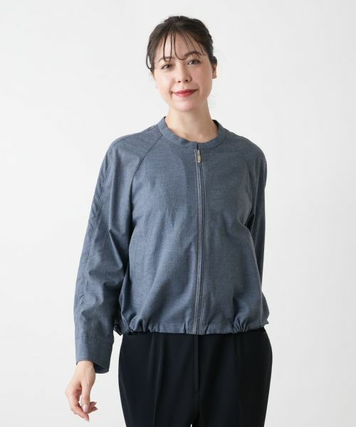 Leilian PLUS HOUSE / レリアンプラスハウス その他アウター | スタンドカラージップジャケット【Leilian WHITE LABEL】 | 詳細4