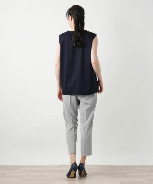 Leilian PLUS HOUSE / レリアンプラスハウス カットソー | 【店舗人気】刺繍ノースリーブカットソー【Leilian WHITE LABEL】 | 詳細14