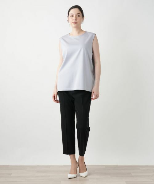 Leilian PLUS HOUSE / レリアンプラスハウス カットソー | 【店舗人気】刺繍ノースリーブカットソー【Leilian WHITE LABEL】 | 詳細15