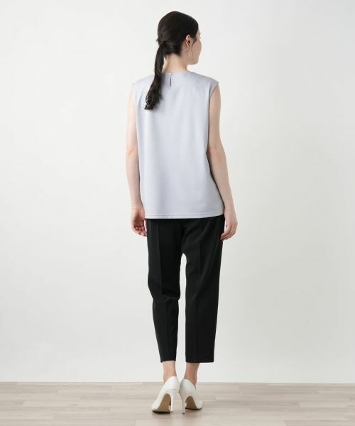 Leilian PLUS HOUSE / レリアンプラスハウス カットソー | 【店舗人気】刺繍ノースリーブカットソー【Leilian WHITE LABEL】 | 詳細17